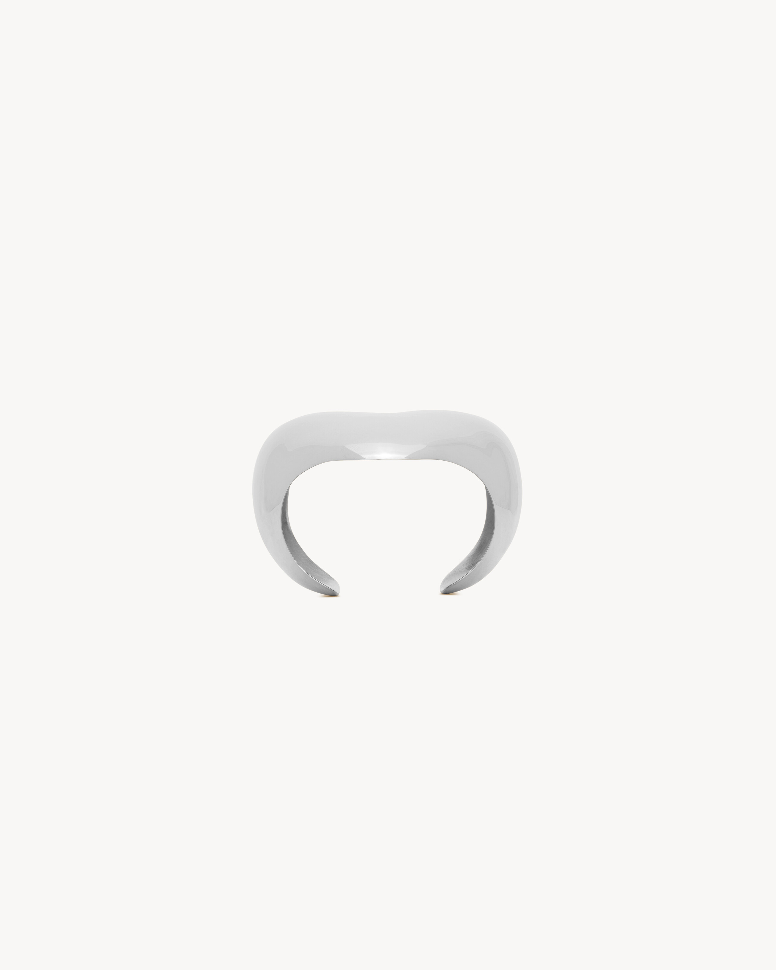 heart cuff in 18K grey gold
