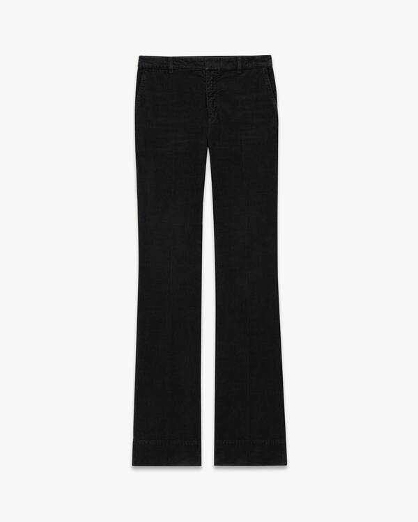 Pantaloni bootcut in velluto a coste