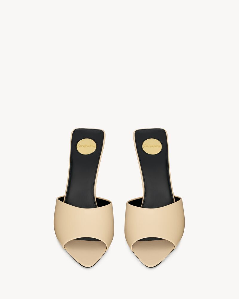 ROMY mules in smooth leather