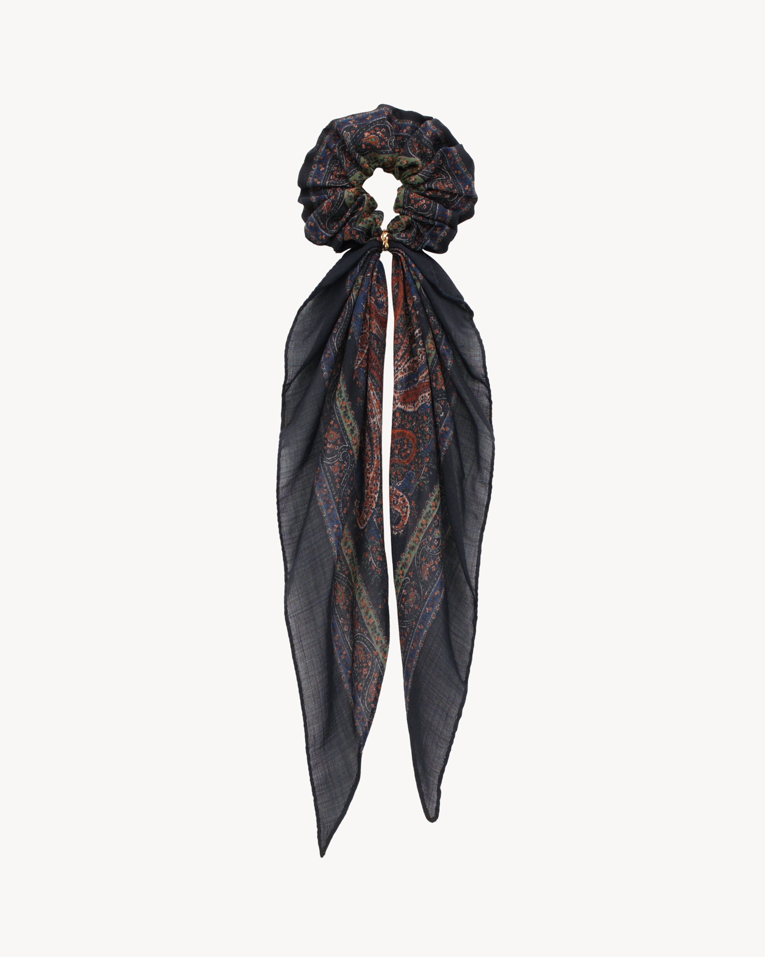 CASSANDRE scrunchie in paisley wool