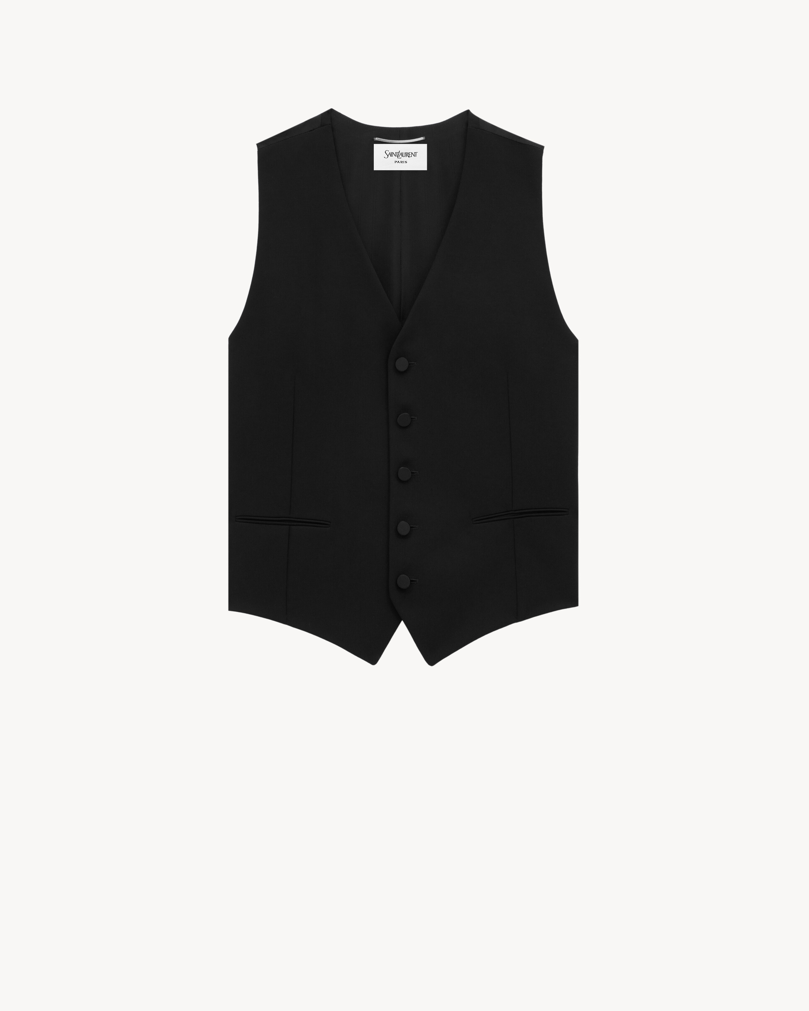Gilet smoking CASSANDRE in grain de poudre