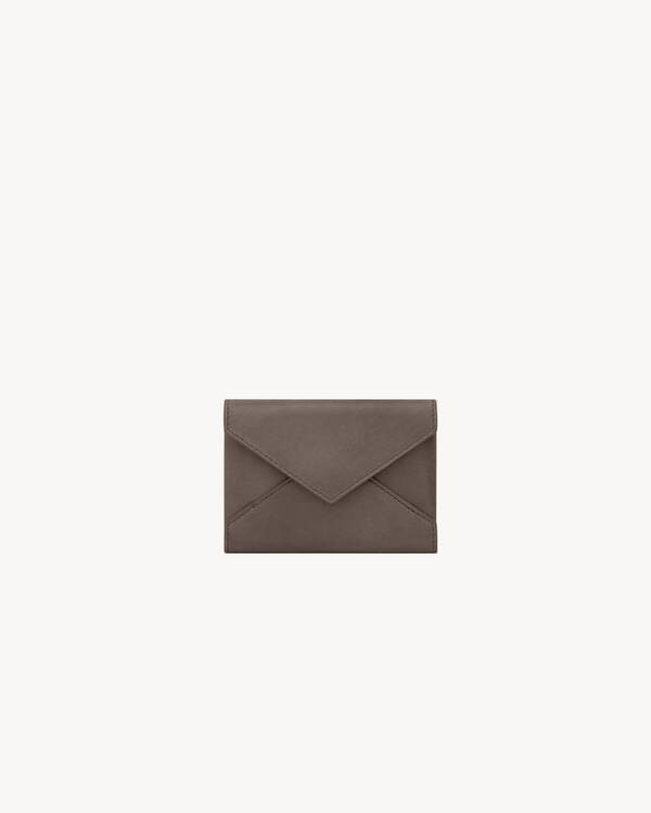 LETTER card case in leather