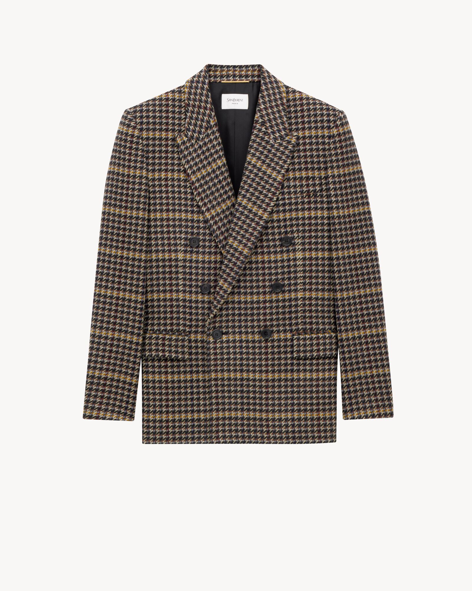 jacket in wool check