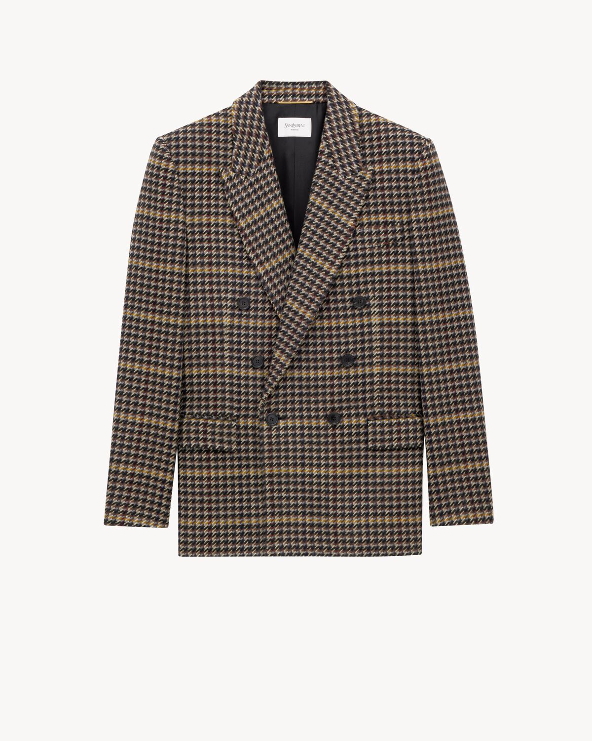 jacket in wool check
