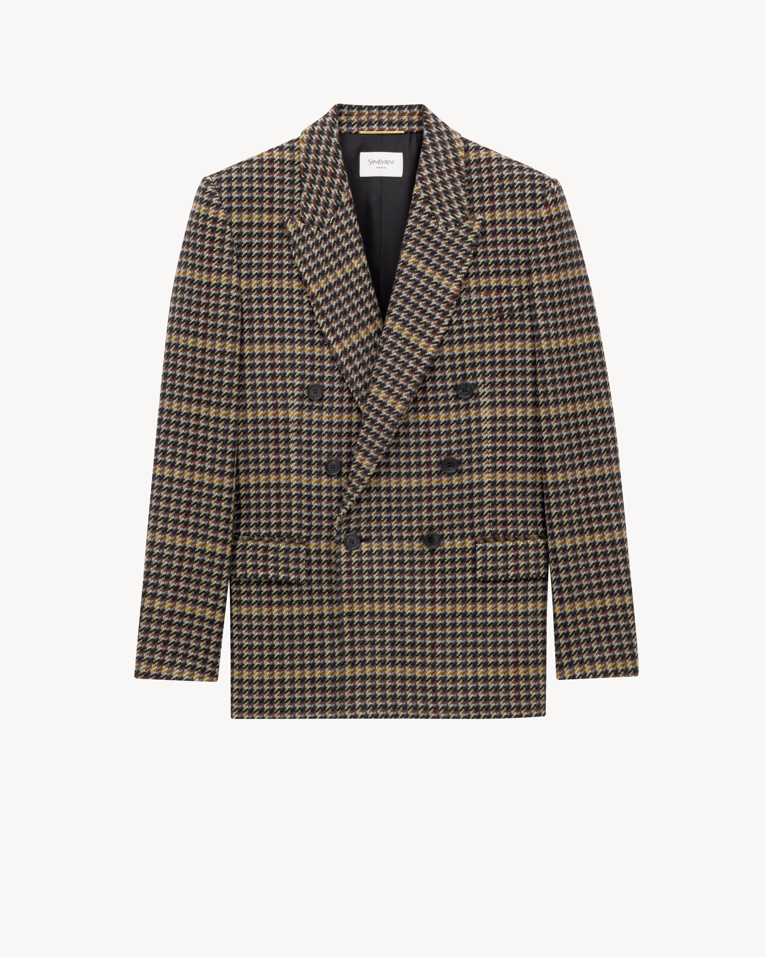 jacket in wool check