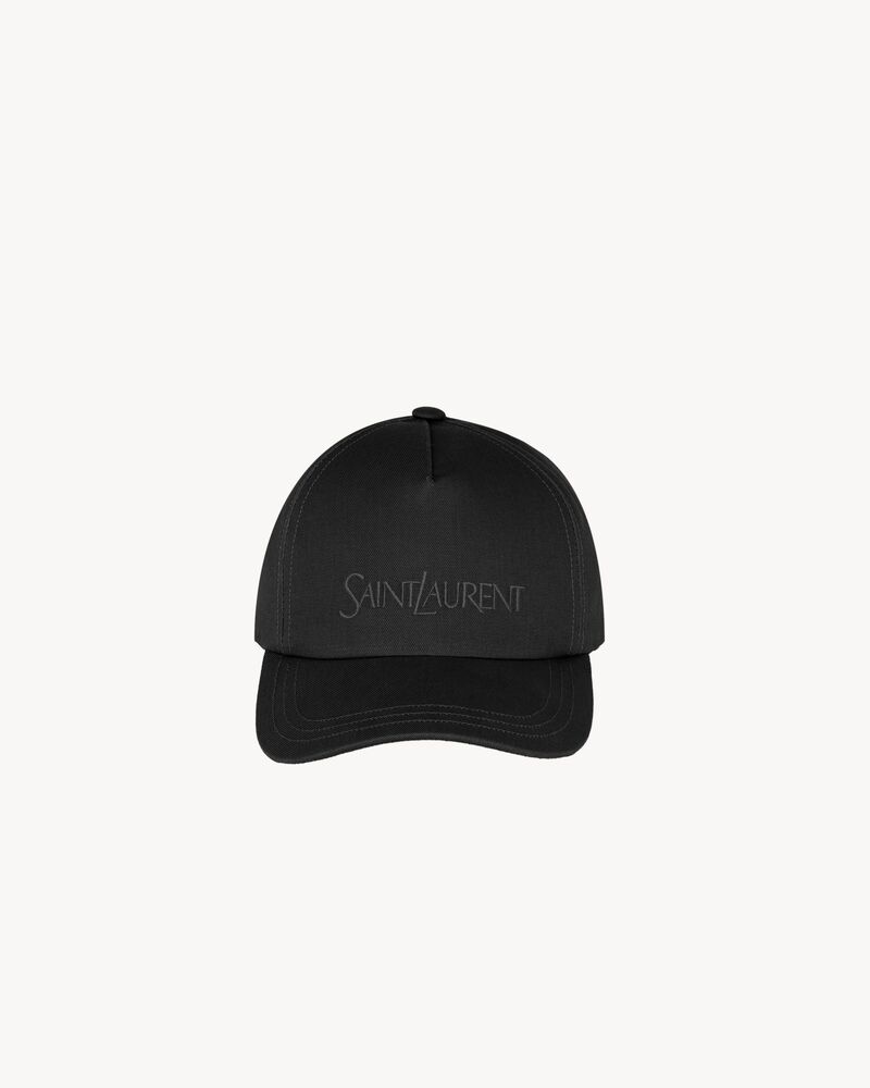 gorra saint laurent de gabardina