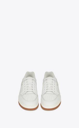 sl/61 low-top sneakers in smooth and grained leather