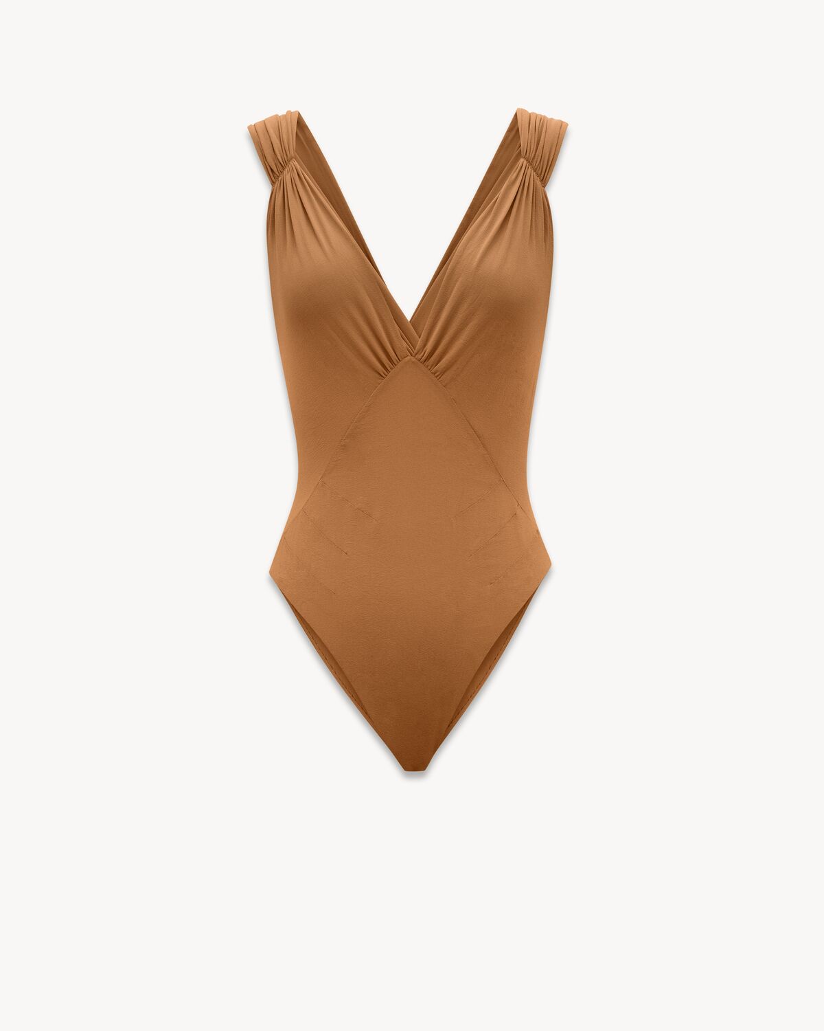 cross-back bodysuit in silk muslin