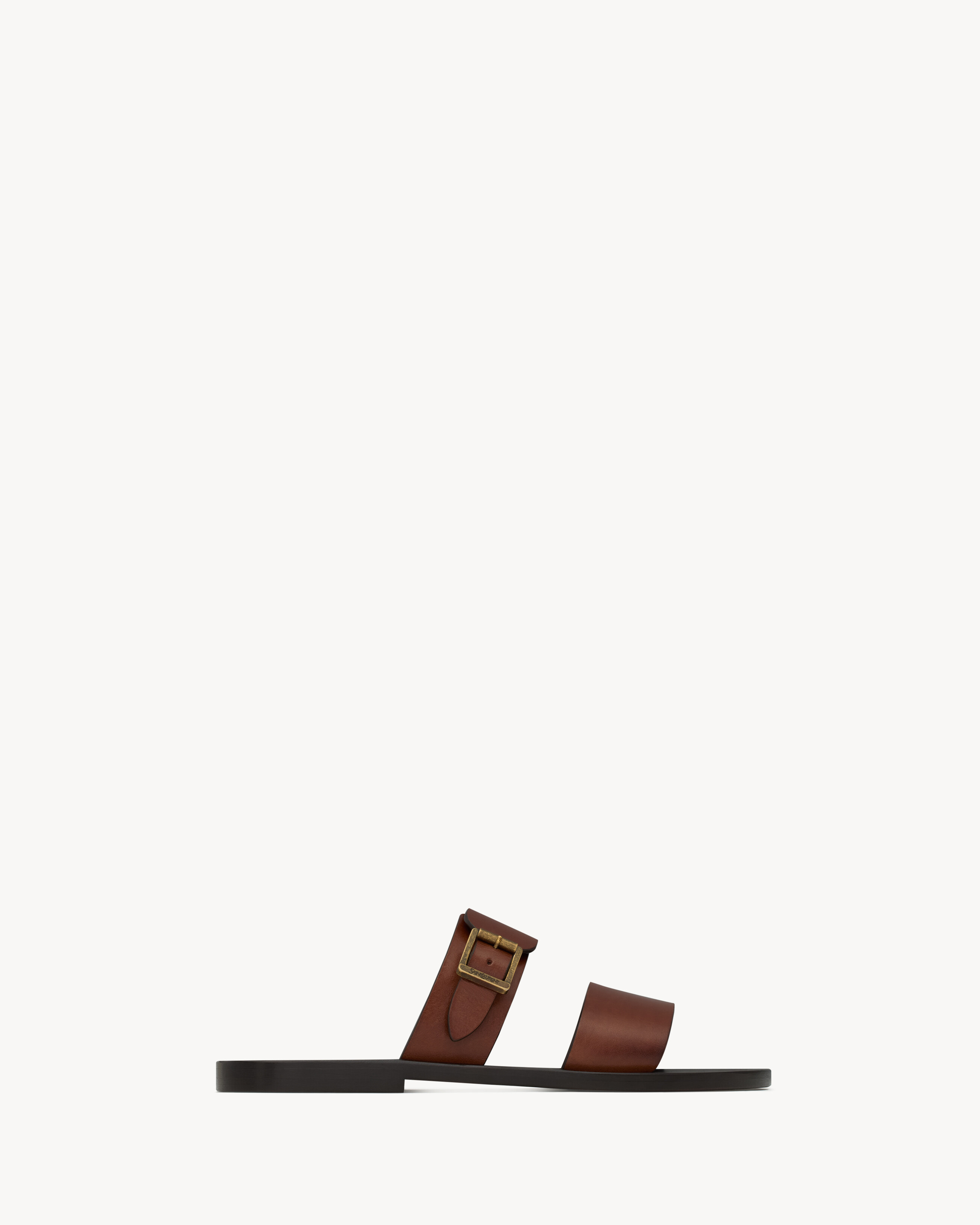 IOS sandales en cuir lisse