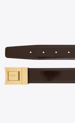 male buckle belt in brushed leather