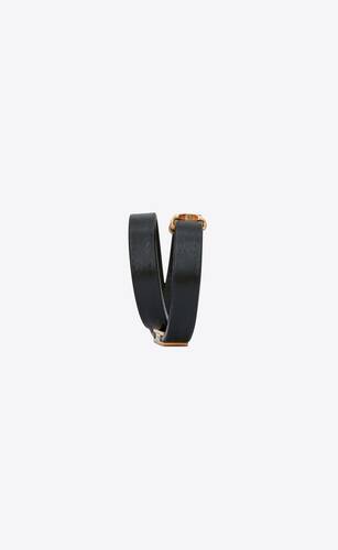 cassandre double wrap bracelet in leather