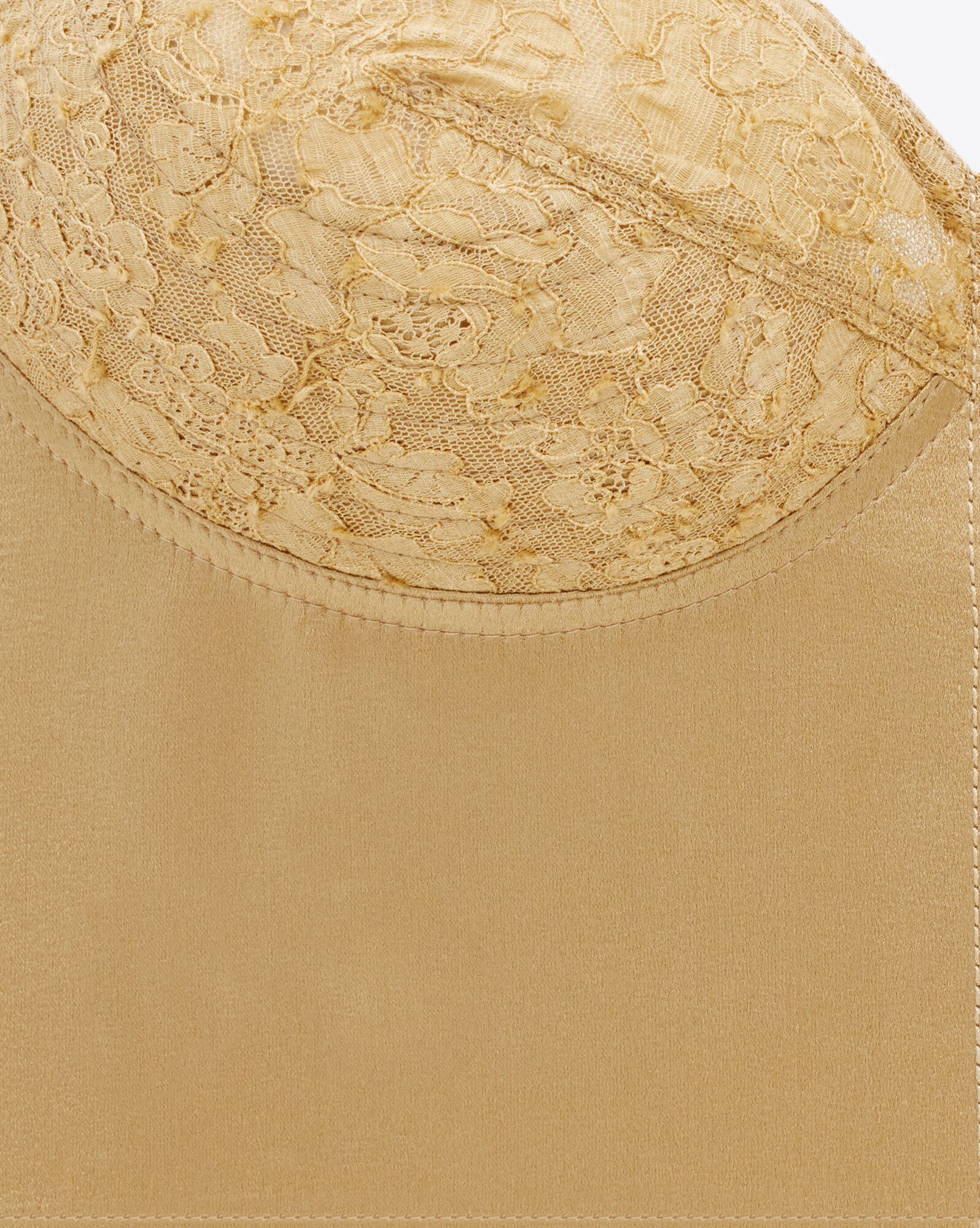 bra in cotton and silk satin