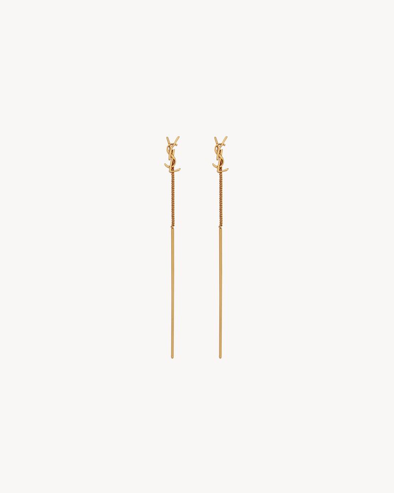 CASSANDRE threader earrings in metal