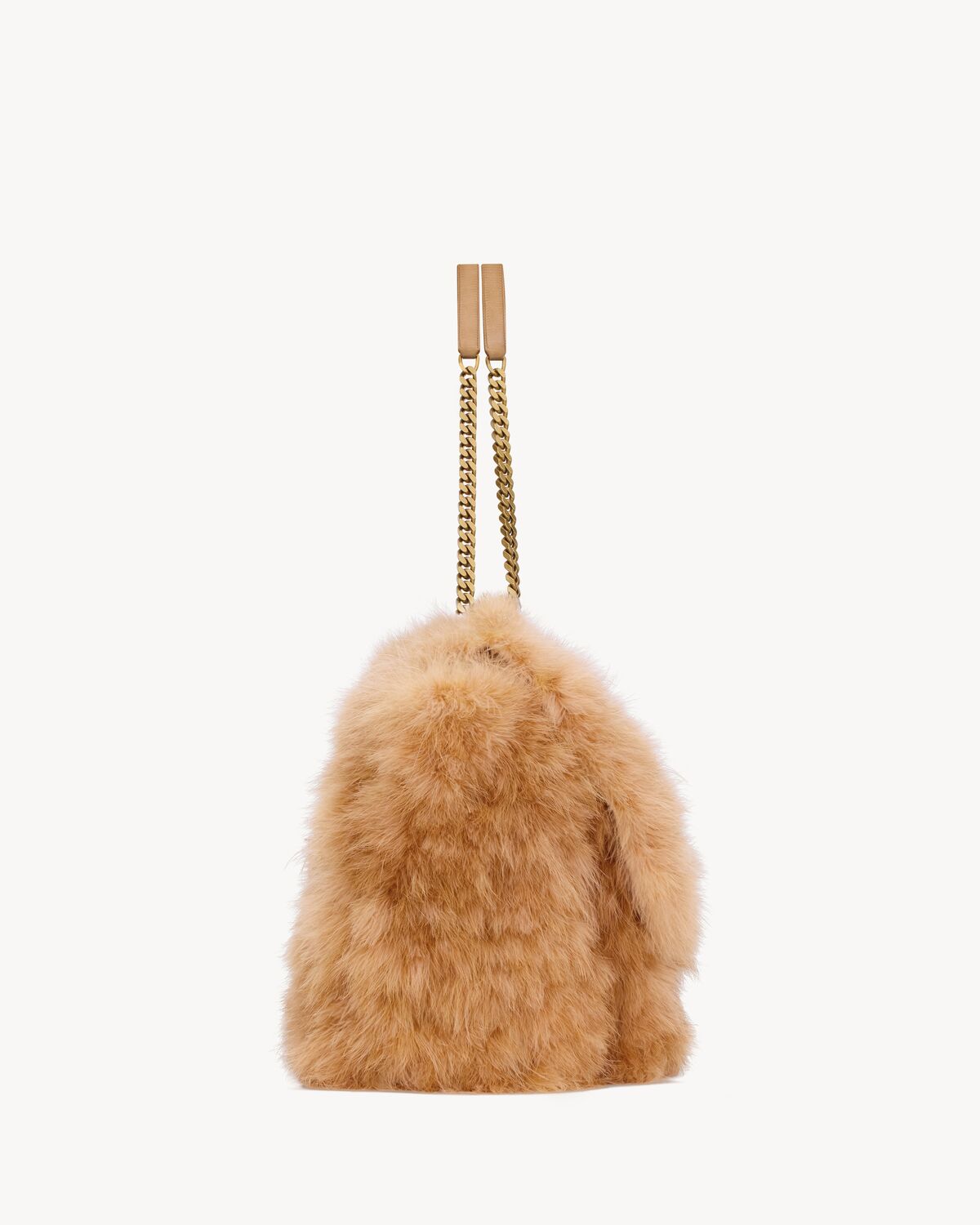 생로랑 깃털 소재의 오버사이즈 니키 숄더백 801627FAD0F6933