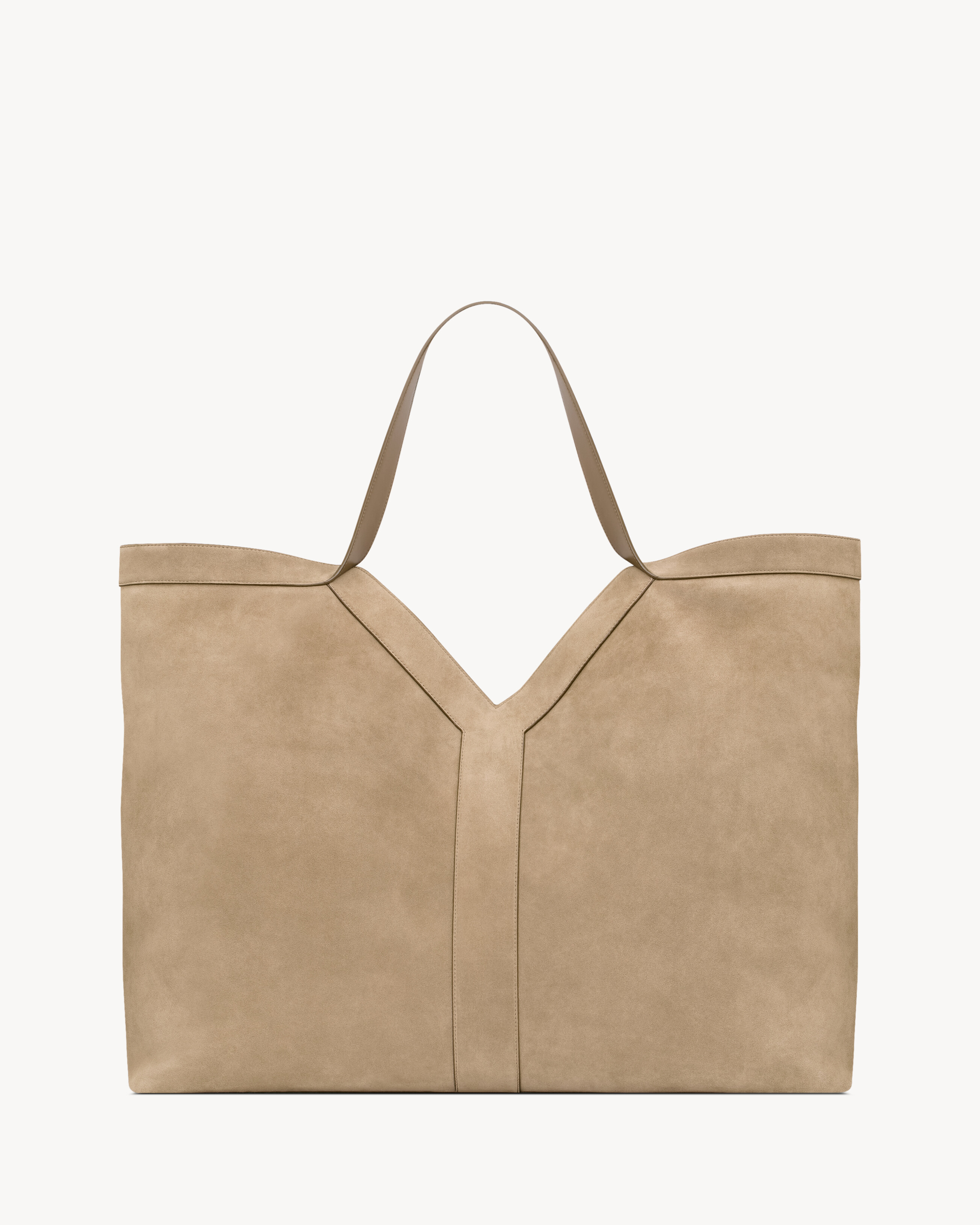 Y large tote in suede