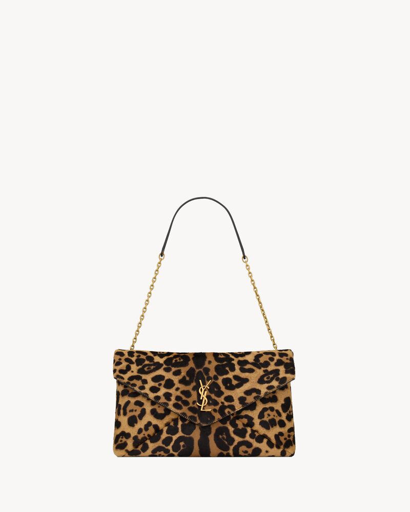 CASSANDRE pouch on chain in pony hair leather