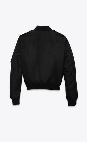 saint laurent nylon bomber jacket