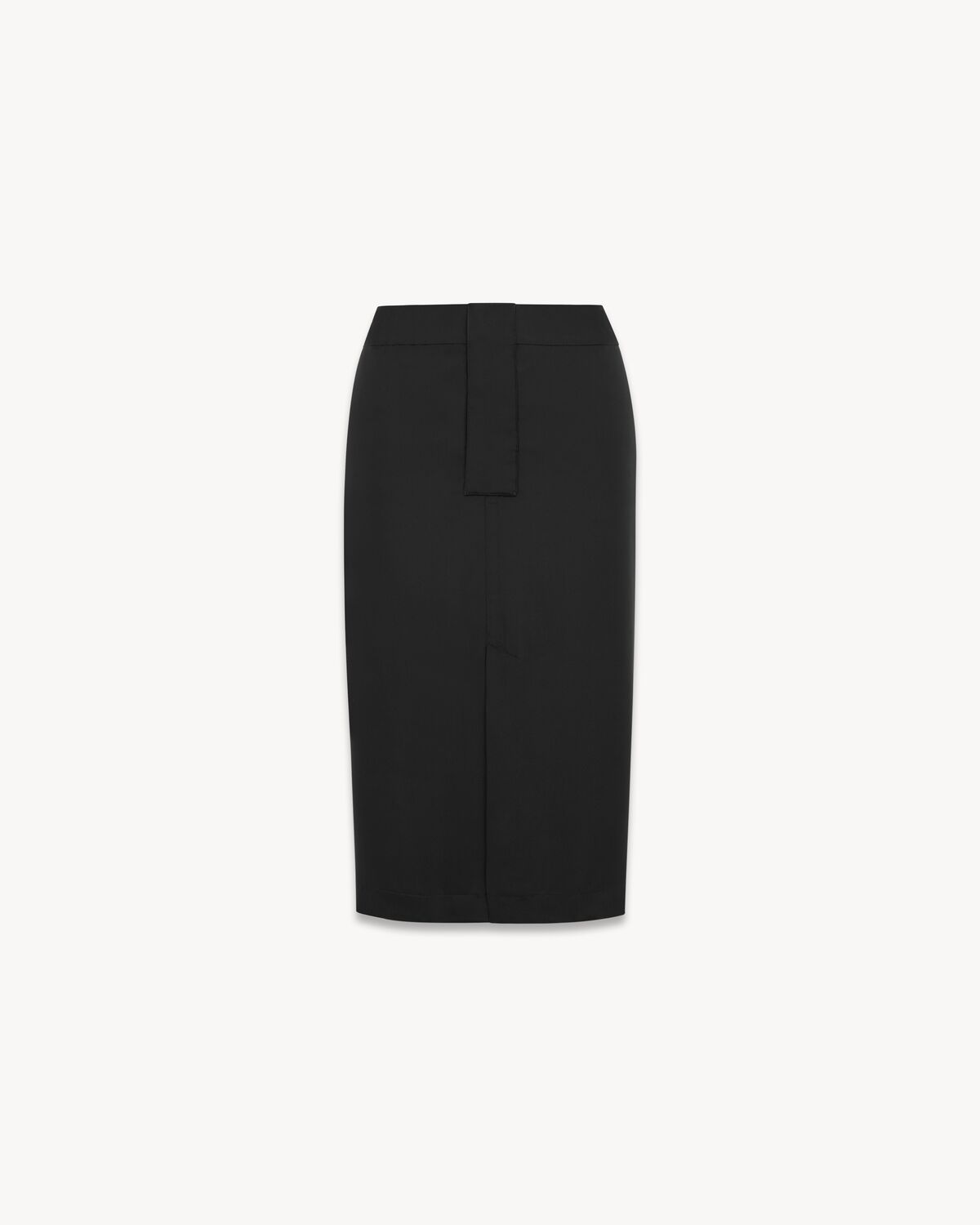 pencil skirt in silk crepe de chine