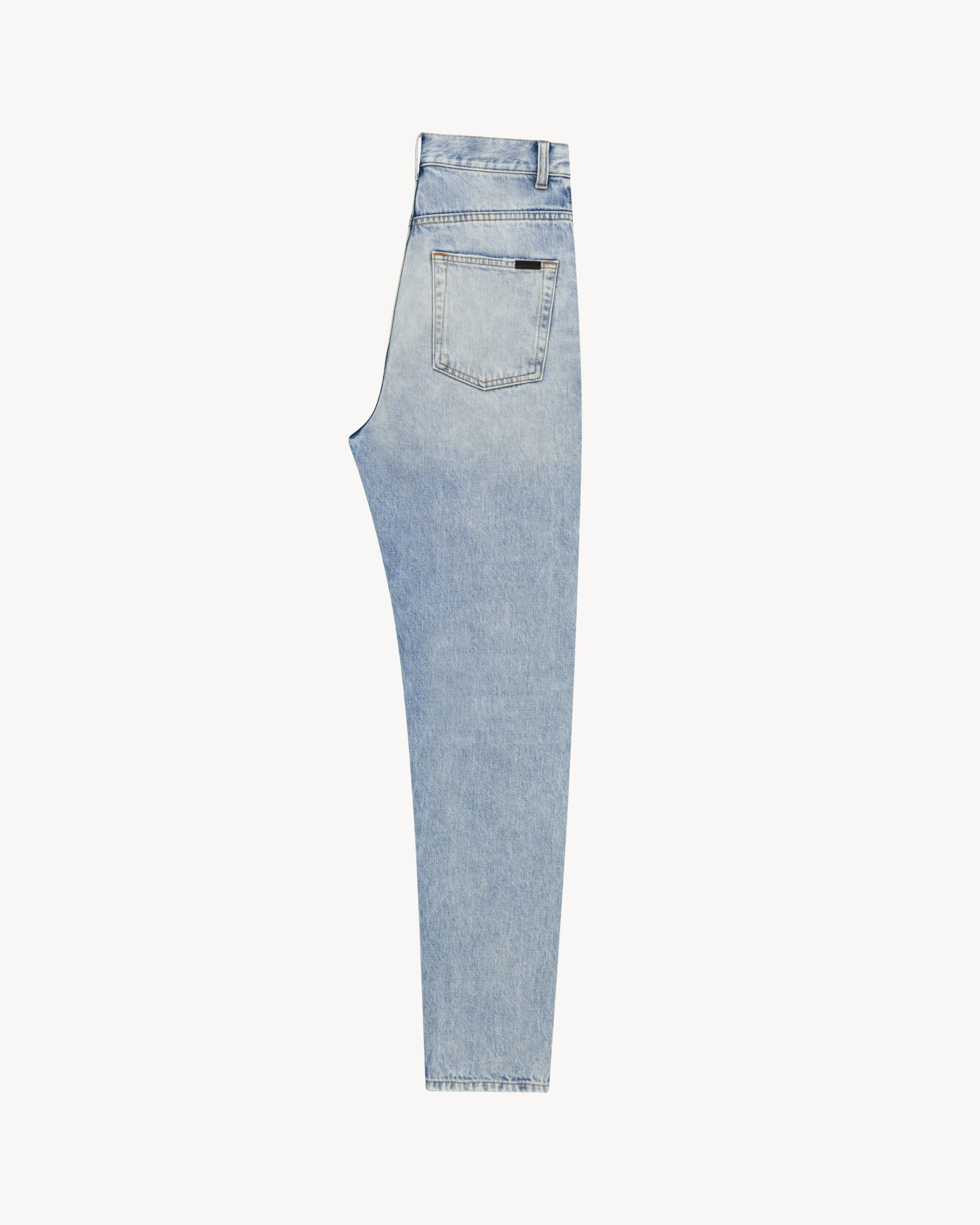 Vaqueros Capri Años 80 en Denim Azul Caribeño Claro