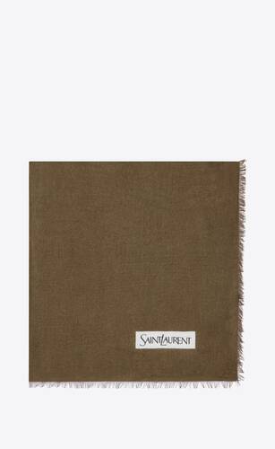 square scarf in graphic modal and cashmere