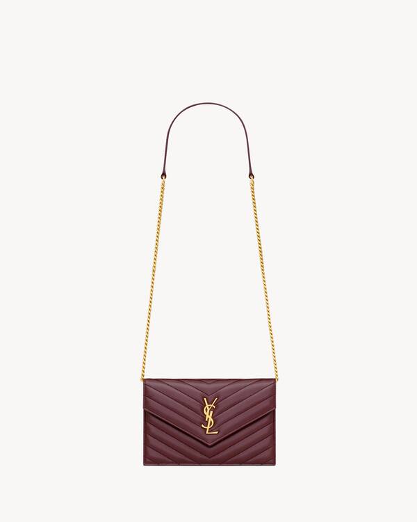 cassandre envelope chain wallet in lambskin