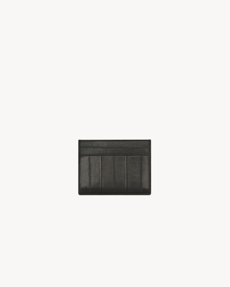 Saint Laurent Paris PORTE-CARTES en cuir d'anguille