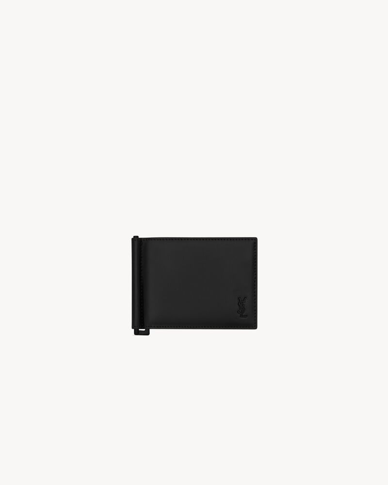 TINY CASSANDRE Bill clip wallet in matte leather