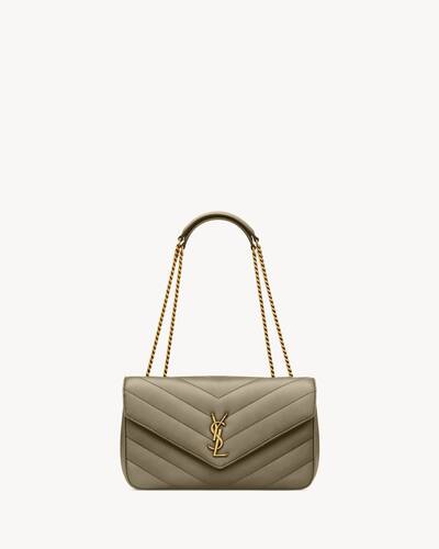 SAINT LAURENT ルー　ミニバッグ　ベージュ QUEENS / Saint Laurent Lou Lou Mini Shoulder Bag サン