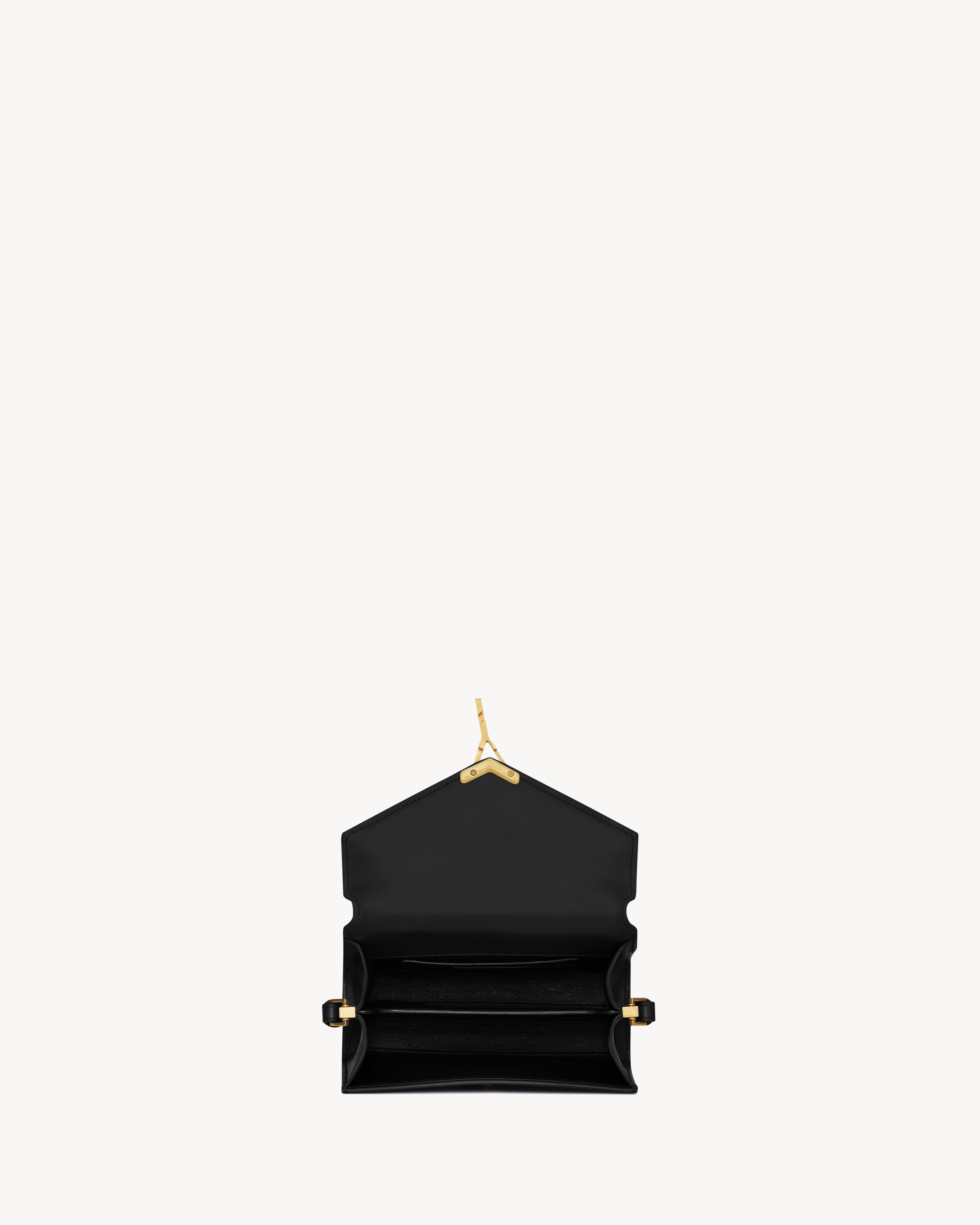 CASSANDRA Mini top handle bag in BOX SAINT LAURENT