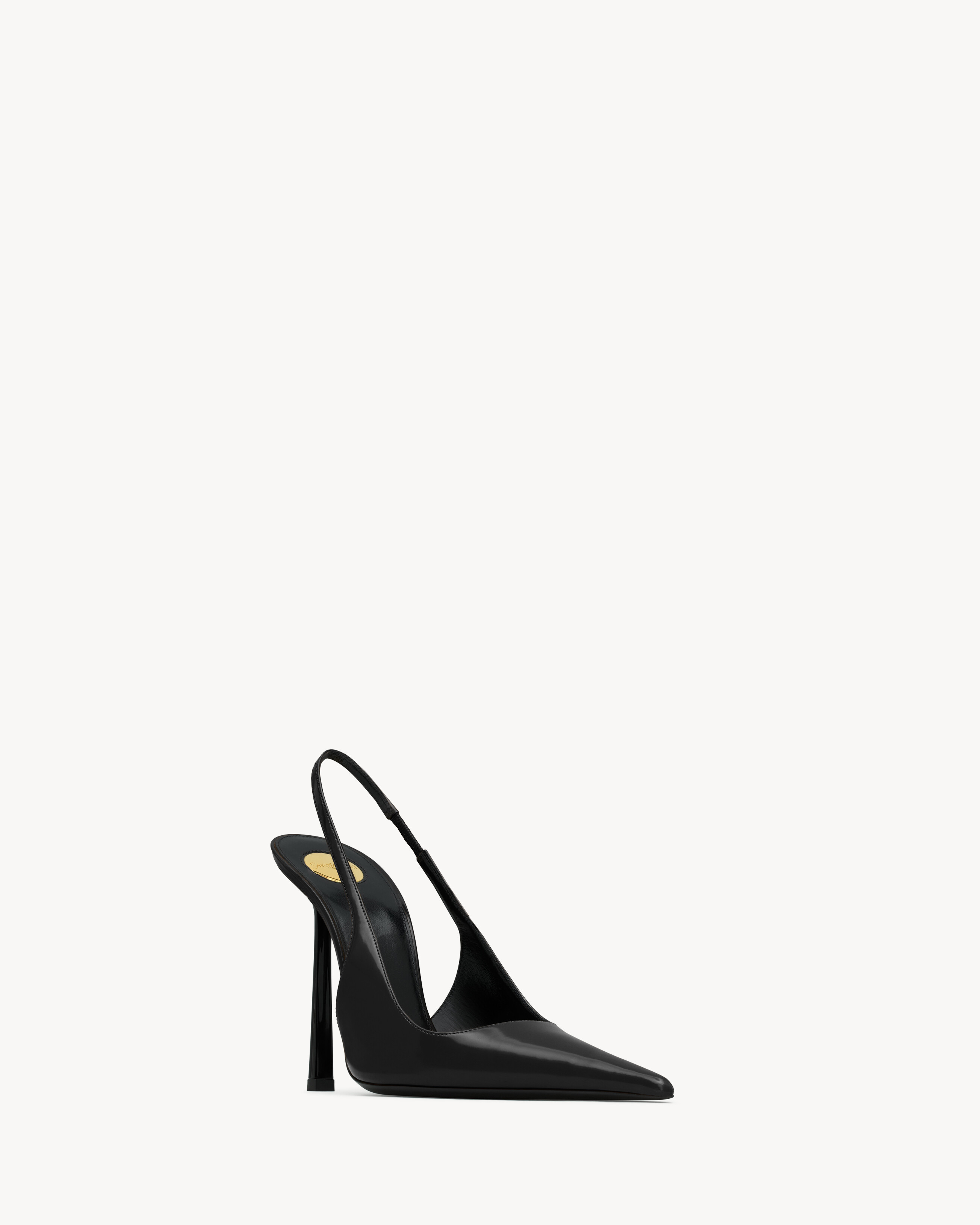 VENDOME slingback pumps in glazed leather