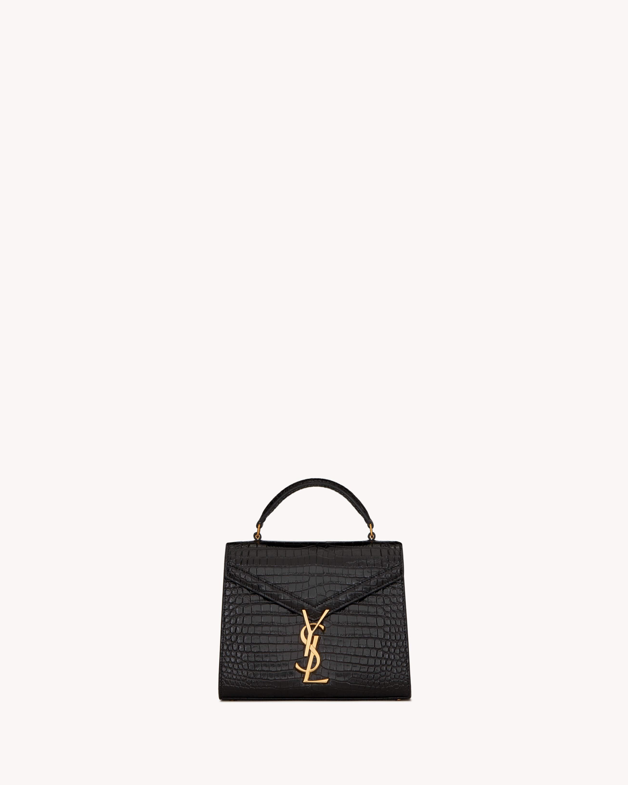 美品 Saint Laurent カサンドラ 2way クロコ YSL GD金具目立った傷や汚れなしBA