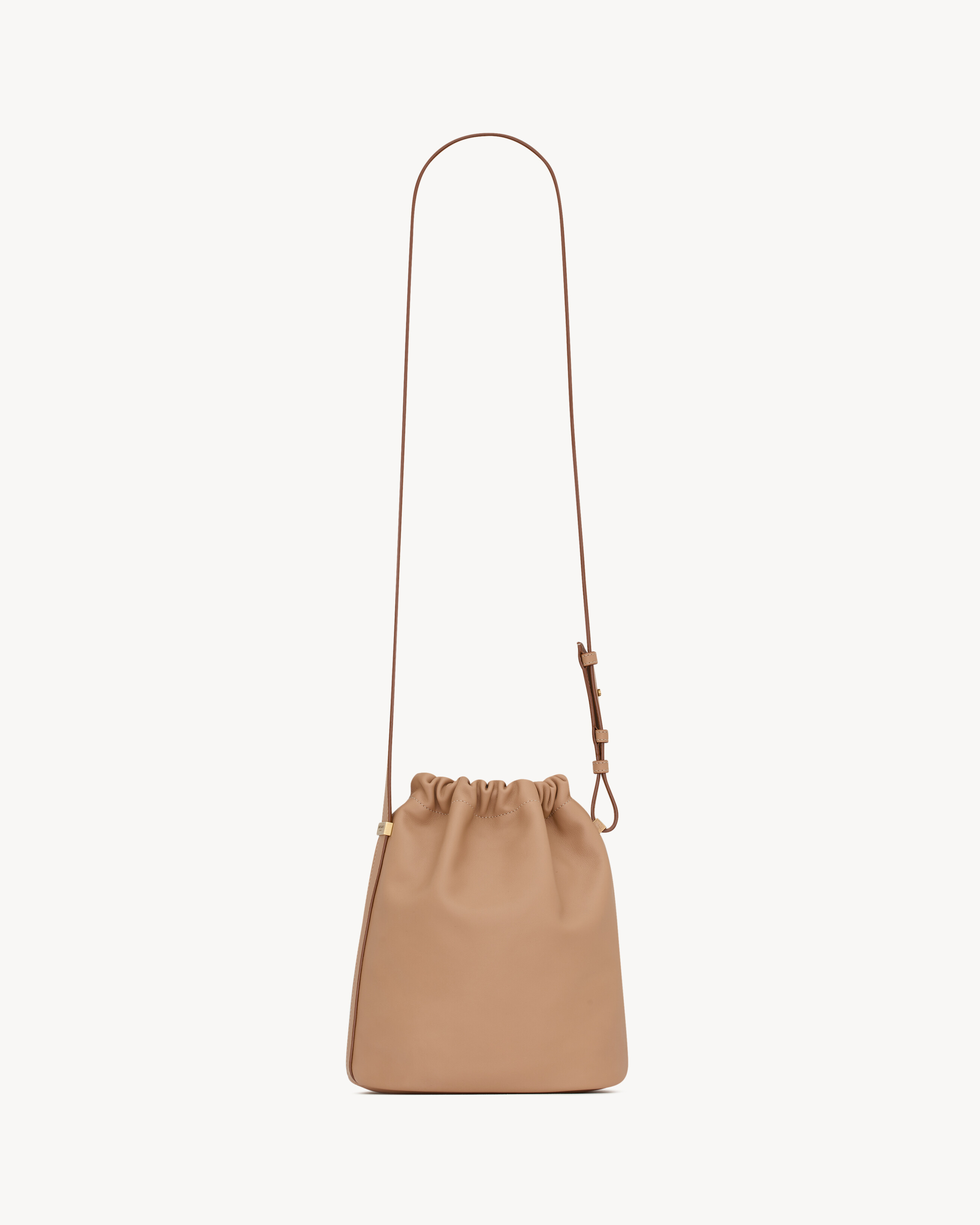 RIVE GAUCHE laced bucket bag in smooth leather