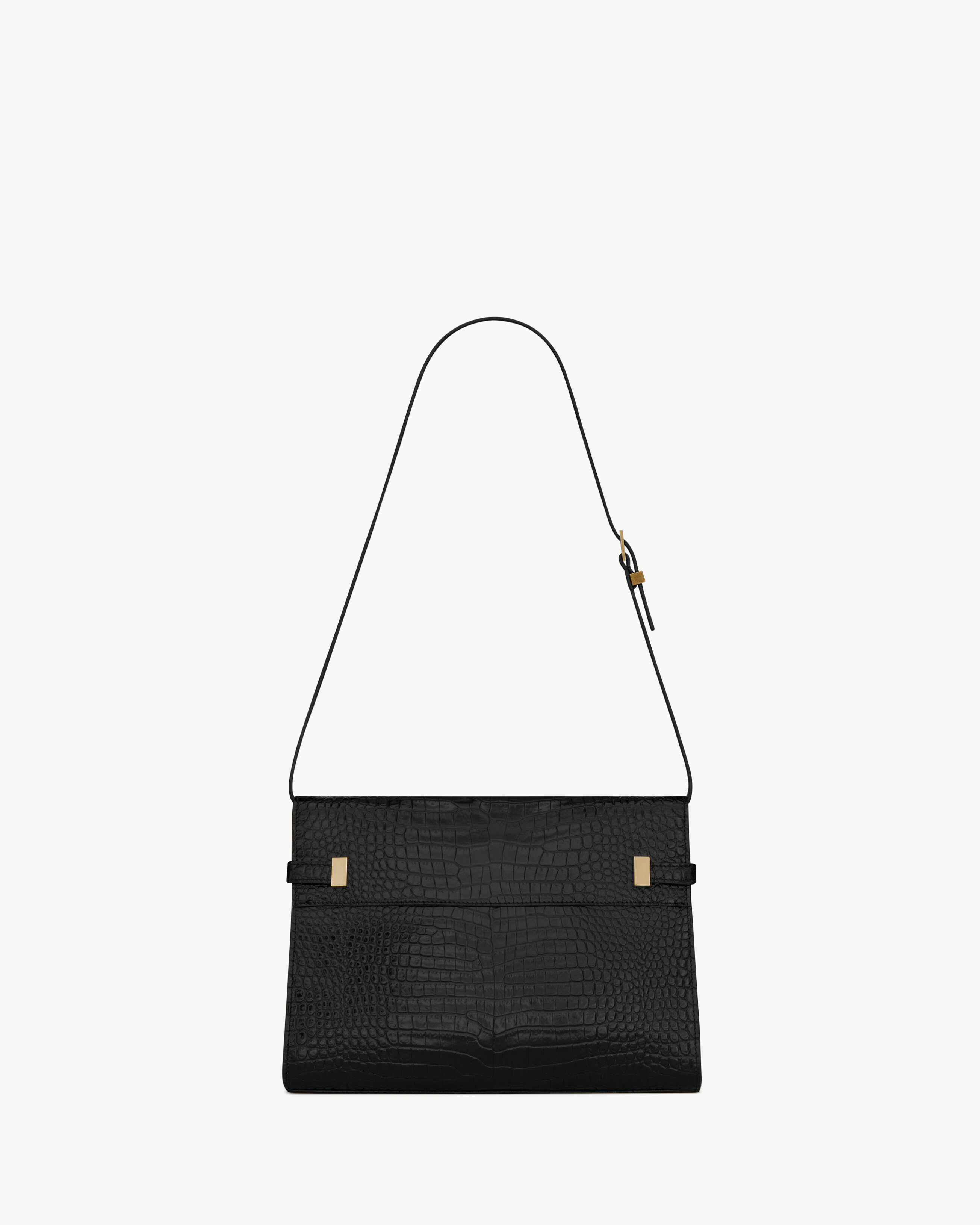 MANHATTAN in crocodile-embossed shiny leather