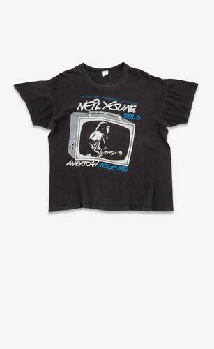 neil young 1983 t-shirt in cotton