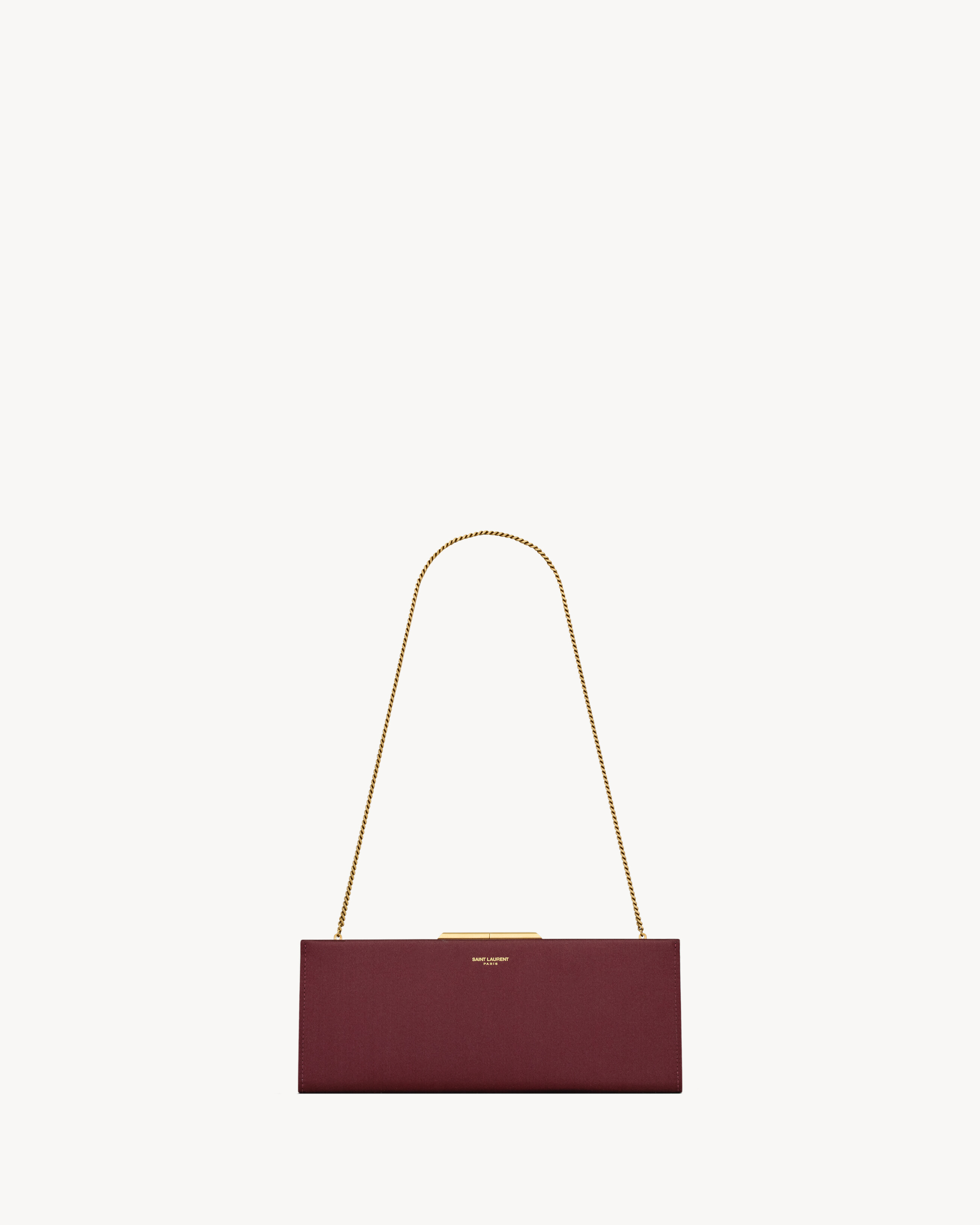 MIDNIGHT small clutch in satin