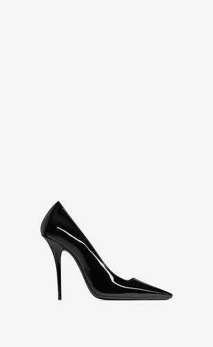 blade pumps in patent leather