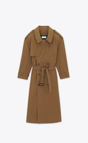 trench coat in cotton