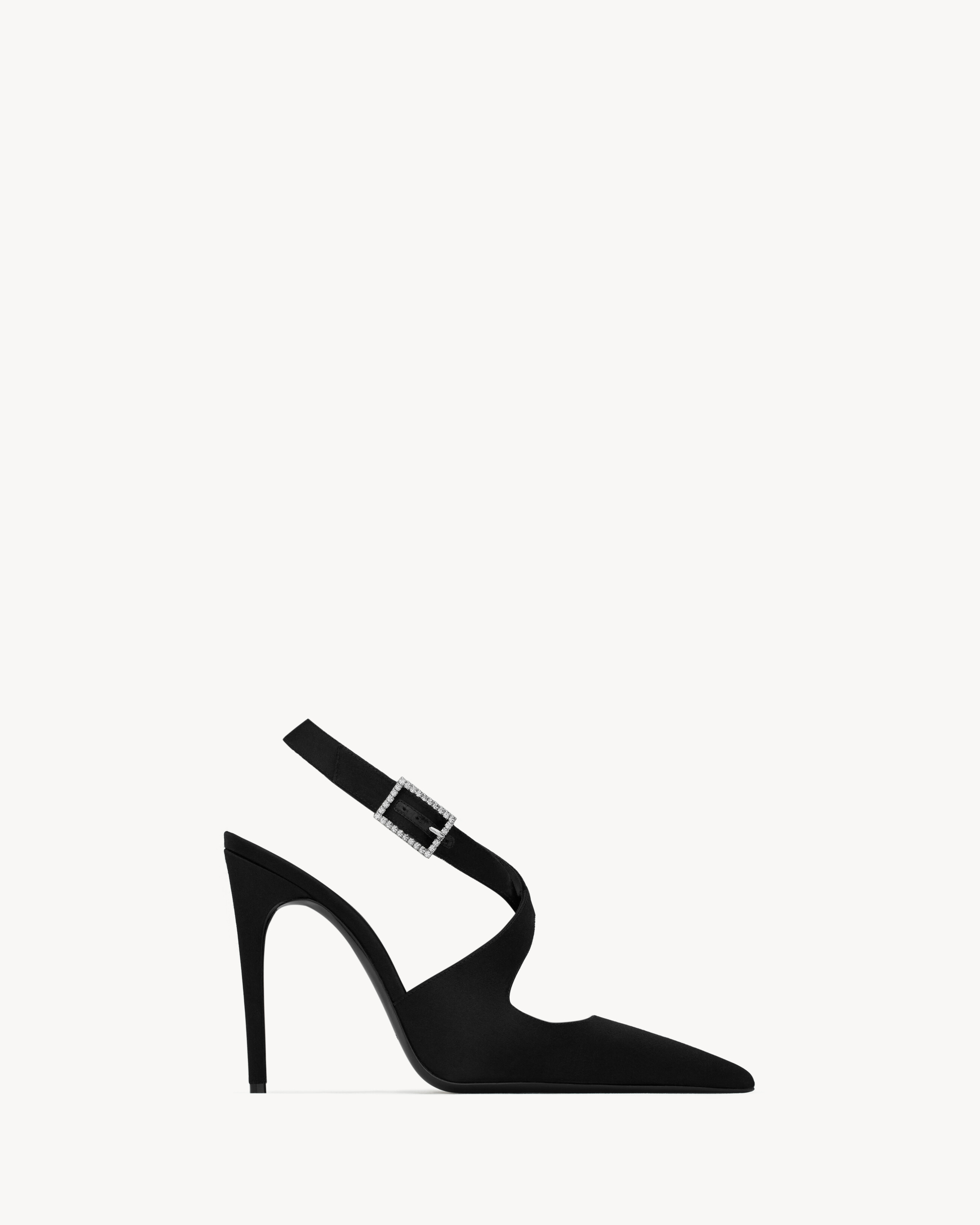 SPONTINI slingback pumps in satin crepe