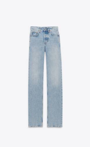 long straight jeans in blue bay denim
