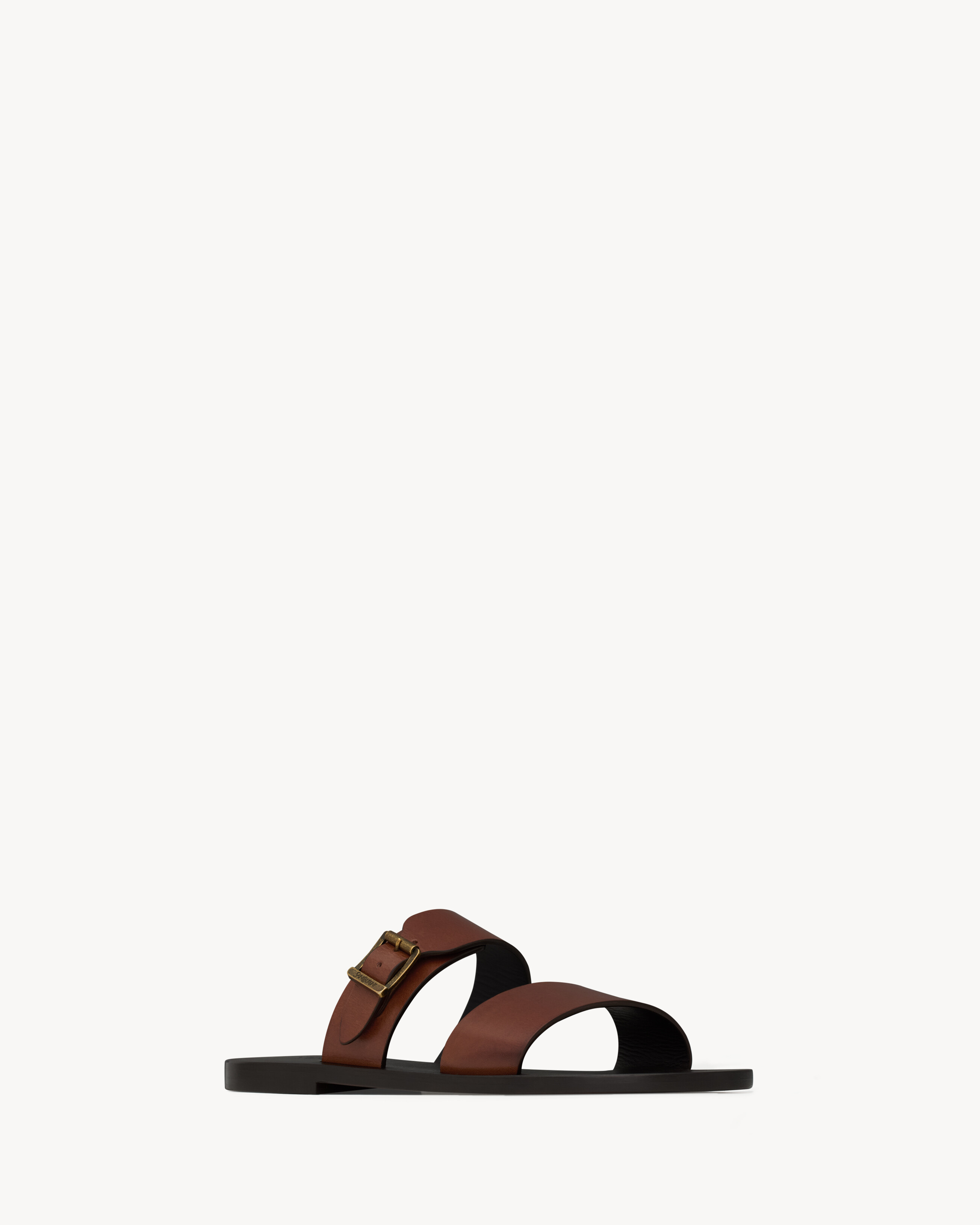 IOS sandales en cuir lisse