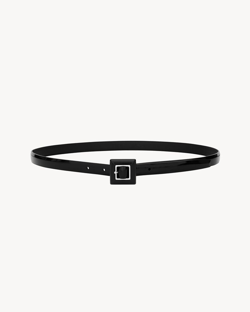 recouverte buckle belt in brushed leather