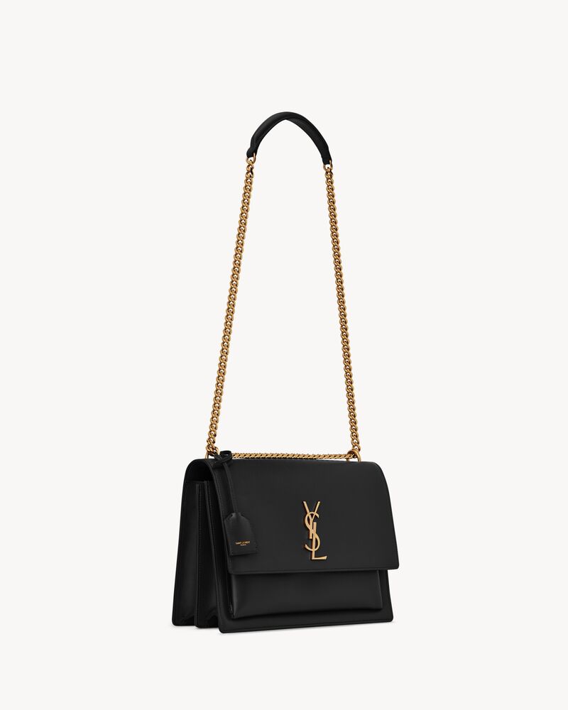 YVES SAINT LAURENT SUNSET Medium Smooth Leather Crossbody Bag-US