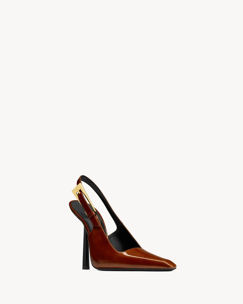 LEE Slingback-Pumps aus Lackleder