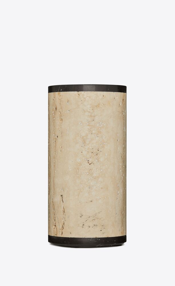 vase in travertine and marble