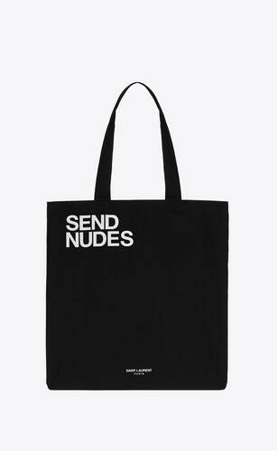 "send nudes" トートバッグ
