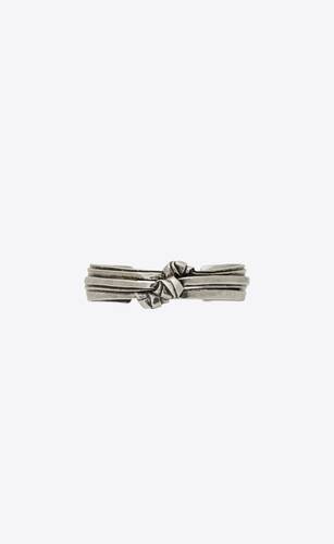 bracelet à triple nœud en métal
