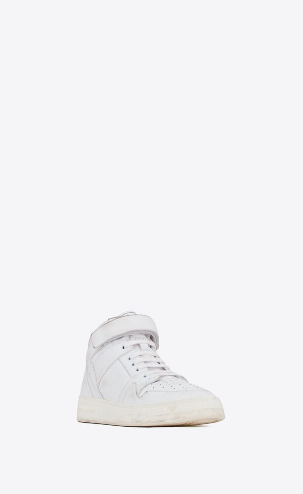 LAX sneakers in washed-out effect leather | Saint Laurent | YSL.com