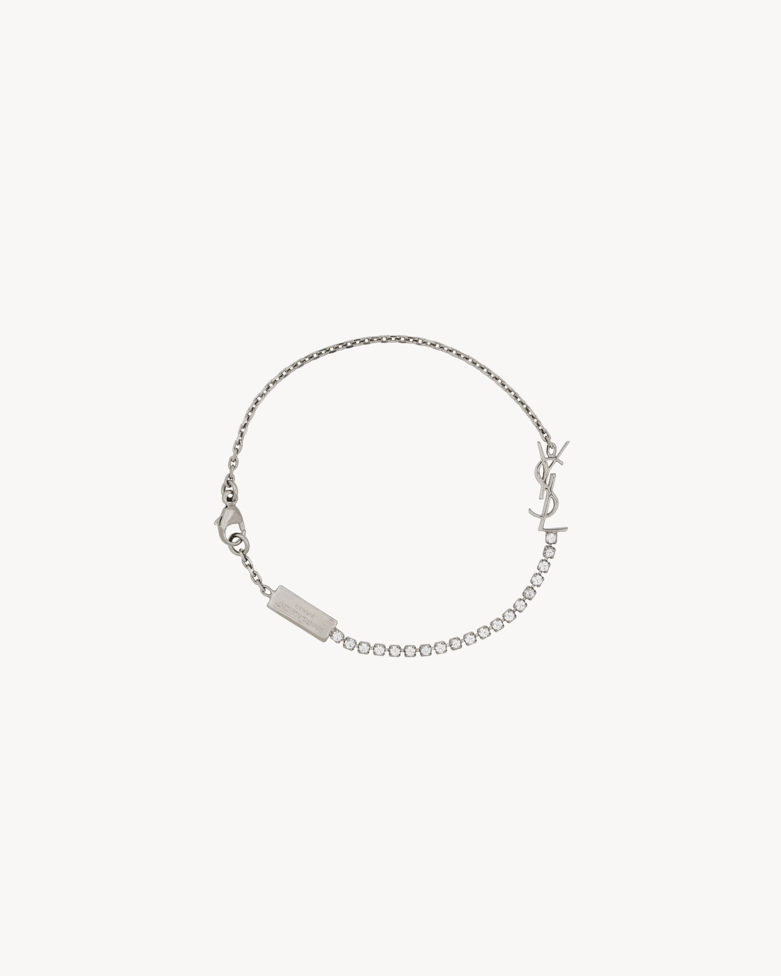 saint laurent opyum charm bracelet in gold brass