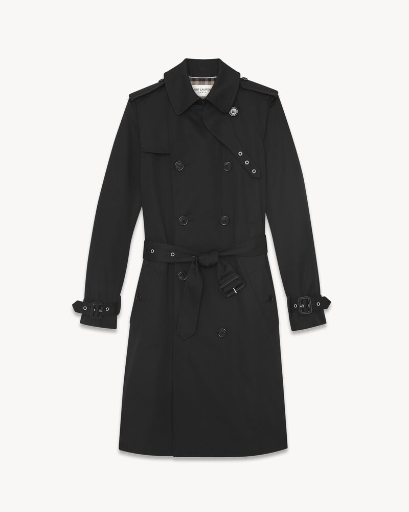 Saint laurent trench coat in gabardine Saint Laurent Saint laurent trench coat in gabardine Saint Laurent
