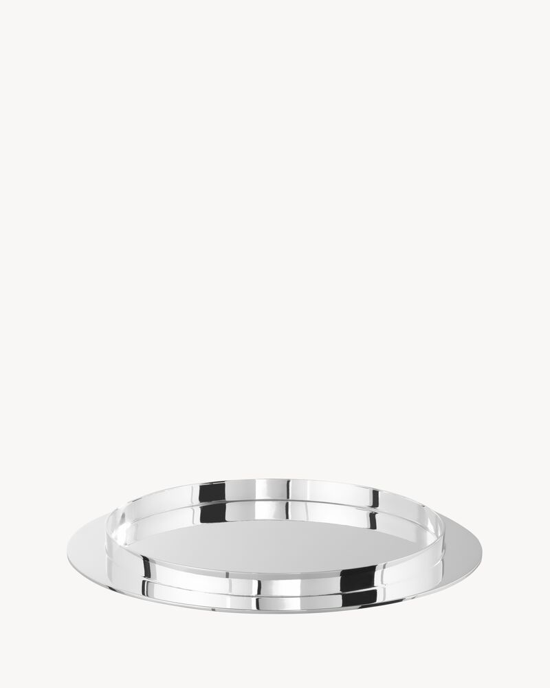 DONALD JUDD PUIFORCAT SALAD PLATE IN STERLING SILVER